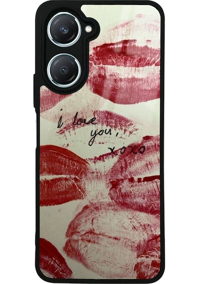Vivo Y18 I Love You Tasarımlı Glossy Telefon Kılıfı Çok Renkli