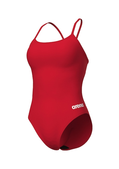 Arena Swimsuit Lace Back Solid Kadın Kırmızı Yüzücü Mayo 004651405