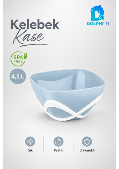 Kelebek Kase 750 Ml Bpa Free Dekoratif Sunum Ve Çerez Kasesi çok renkli