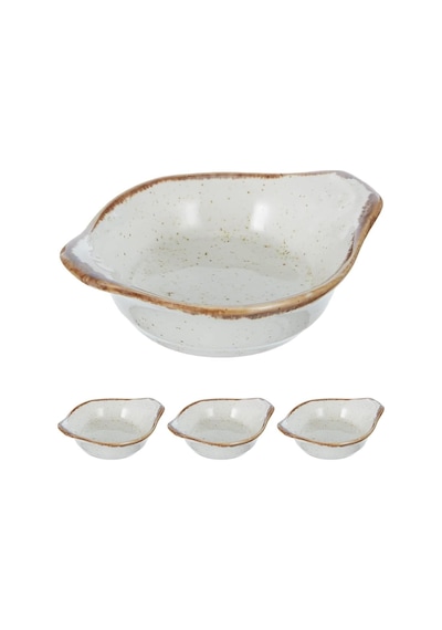 Seasons Bej Mini Tabak 8cm 4lü Paket Açık