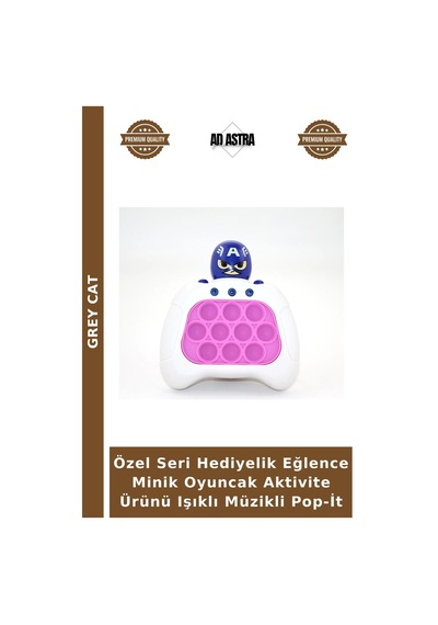 Özel Seri Hediyelik Eğlence Minik Oyuncak Aktivite Ürünü Işıklı Müzikli Pop-it