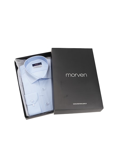 Morven Slim Fit Düğmeli Yaka Oxford Kolay Ütülenebilir Pamuklu Uzun Kollu Gömlek Kutulu