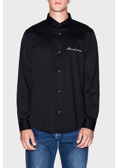 Armani Exchange Erkek Gömlek Xm001224 Af10192 Uc001 Siyah Siyah