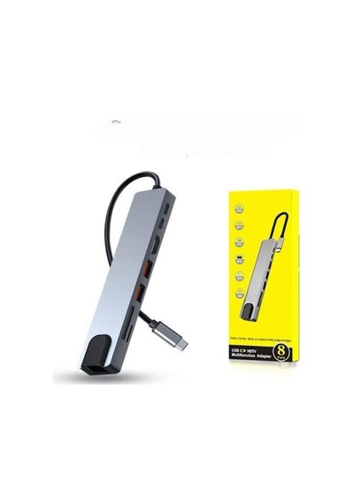Çevirici Dönüştürücü Adaptör Macbook 3 In 1 Type-c To Hdmı Usb 3.0 Diğer