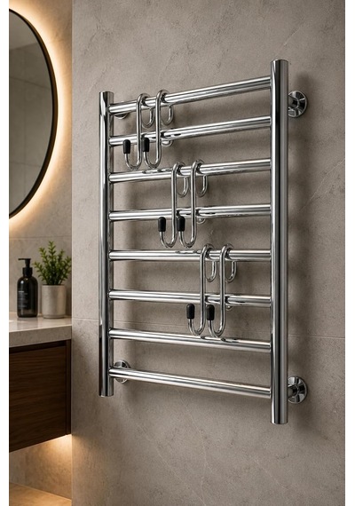 5'li Set Havlupan Askısı Pratik Havlu Askısı 10x5 Cm Krom Diğer
