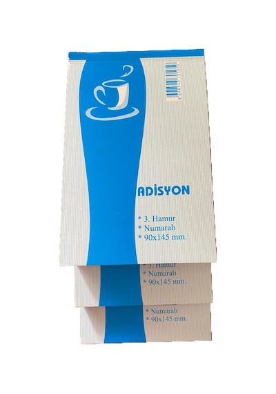 Tek Nüsha Adisyon ve Sipariş Fişi 80 Cilt 15 cm X 9 cm