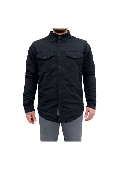 Eagle Black Korumalı Motosiklet Gömleği Erkek