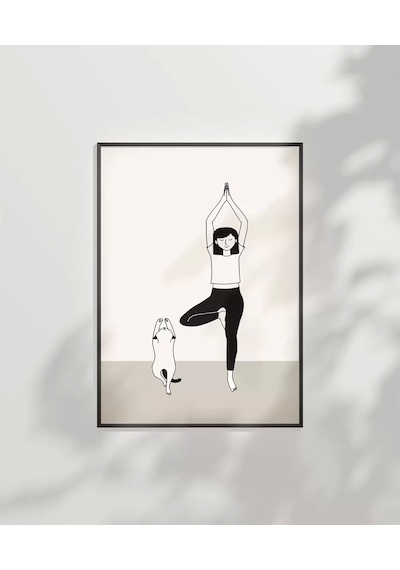 Çerçevesiz Poster Mırıldayan Denge