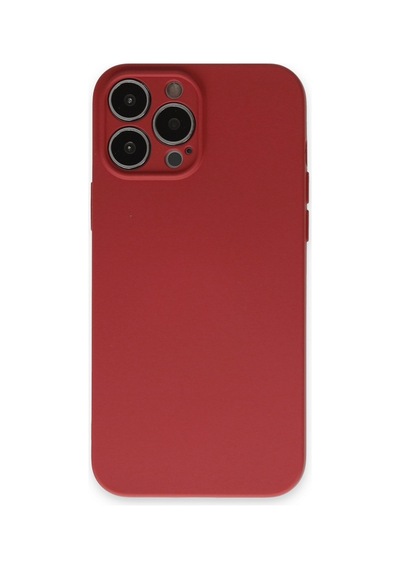 Apple iPhone Uyumlu 13 Pro Kılıf Nano İçi Kadife Silikon - Kiremit Ym327927