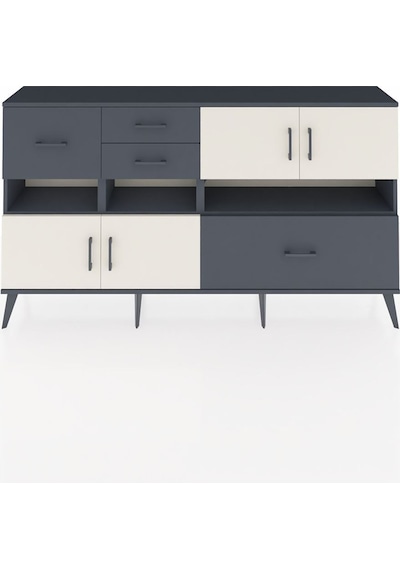 Arges Konsol 5 Raflı 4 Çekmeceli 4 Kapaklı 176x30x99 Antrasit-aytaşı/antrasit Aytası/antrasıt - Antrasıt Arges Konsol 5 Raflı 4 Çekmeceli 4 Kapaklı 176x30x99 Antrasit-aytaşı/antrasit Aytası/antrasıt - Antrasıt