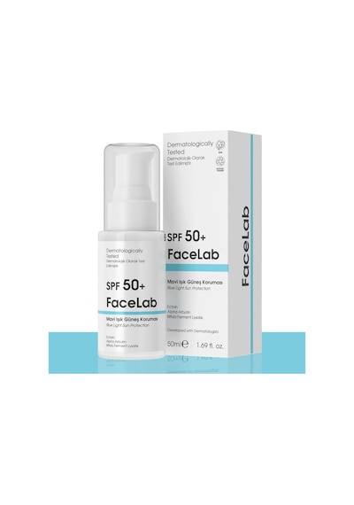 Facelab Spf 50 Mavi Isik Korumali Günes Kremi 50 Ml