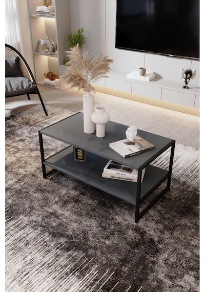 Modern & Şık Orta Sehpa Metal Çerçeve İle Dayanıklı Tasarım, Minimalist Ve Fonksiyonel, Salon ,ofis Antasit Modern & Şık Orta Sehpa Metal Çerçeve İle Dayanıklı Tasarım, Minimalist Ve Fonksiyonel, Salon ,ofis Antasit