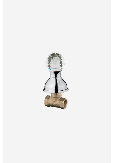 İtalyan Webert Karenina Ankastre Stop Valf 1/2'' Swarovsky Taşlı Krom