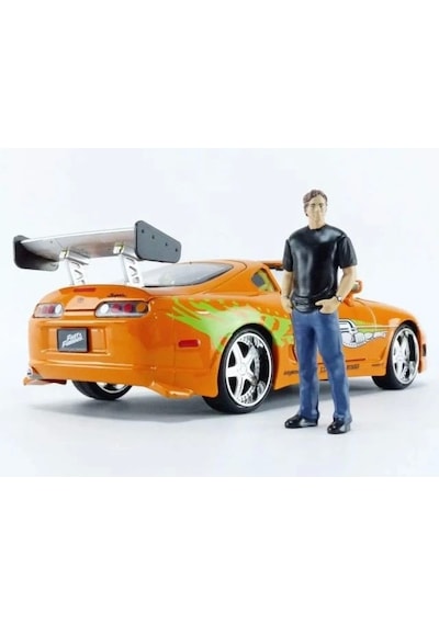 Jada 1:24 Diecast 1995 Toyota Supra Brian O'conner Figürü