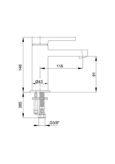 E.c.a. Mina 102108920h Lavabo Bataryası Krom