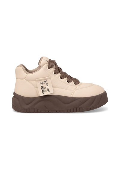 Ayakkabı Fuarı Elit Hml262-1132 Kadın Klasik Sneaker Bej