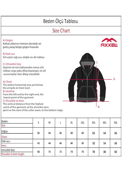 Axxel Erkek Lacivert 2 İplik Fermuarlı Kapüşonlu Sweatshirt-w1084 Lacivert