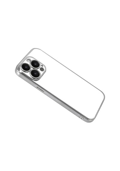 Apple Uyumlu iPhone 15 Pro Max Uyumlu Lensli Silikon - Gümüş