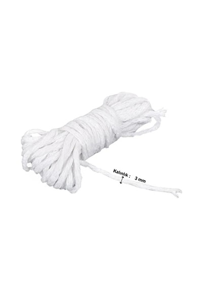 İp Mum Fitili 5 Metre Çap 3 Mm 124-Pembe