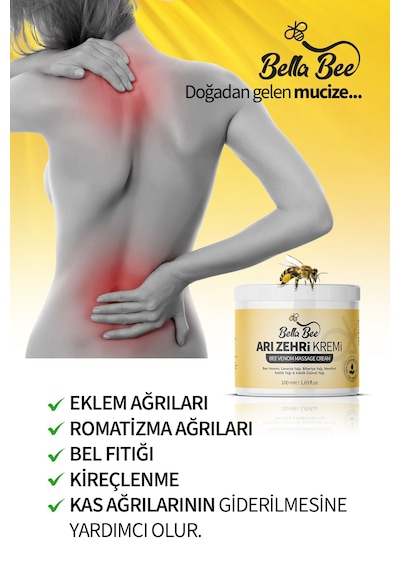 Bella Bee Arı Zehri Masaj Kremi 100 ML