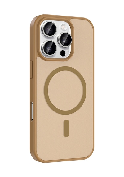 Zore Apple Uyumlu iPhone 16 Pro Max Kılıf M-safe Şarj Özellikli Zore Babet Kapak - Derin Mor