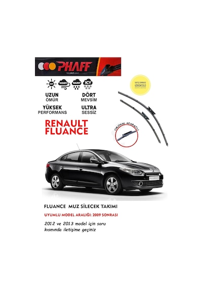 Fluance Muz Silecek Takımı 2012 Model Privilege Ve Extreme Paket Araca Özel . Aparat