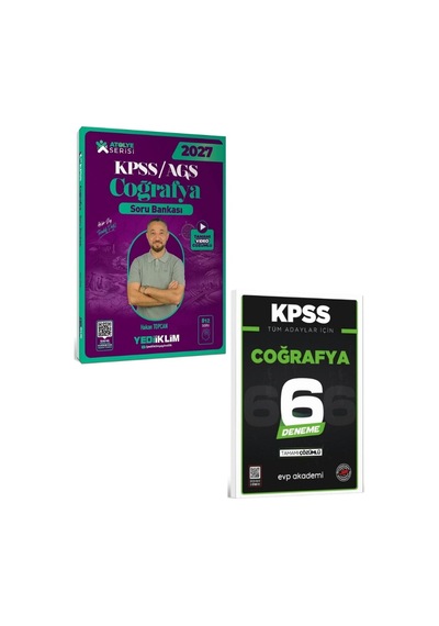 Yediiklim 2027 Kpss Meb-ags Coğrafya Atölye Soru Bankası Çözümlü+evp Akademi Kpss Coğrafya