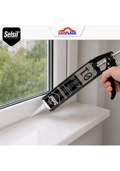 Selsil Şeffaf Genel Amaçlı Silikon 280 Gr Cam Pvc Seramik Banyo Mutfak Sızdırmazlık 5 Adet