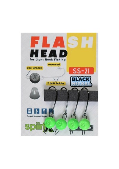 Spiinx Flash Head Mafsallı Yeşil Uv Jighead No:8 5gr