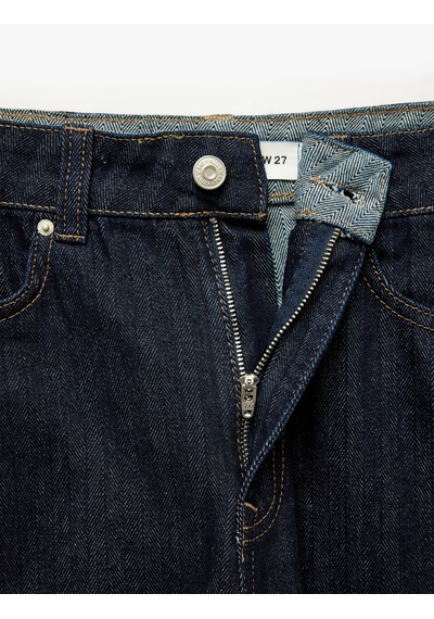 Koton Normal Bel Pamuklu Cepli Balon Fit Barrel Denim Pantolon - Barrel Jeans Raw 7wal40288md 63x Koton Normal Bel Pamuklu Cepli Balon Fit Barrel Denim Pantolon - Barrel Jeans Raw 7wal40288md 63x