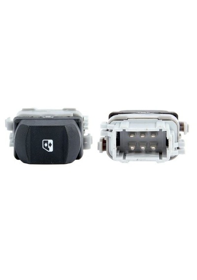 Renault Megane 2 - Cam Açma Düğmesi - Sağ - 6 Pin - 8200315013 -