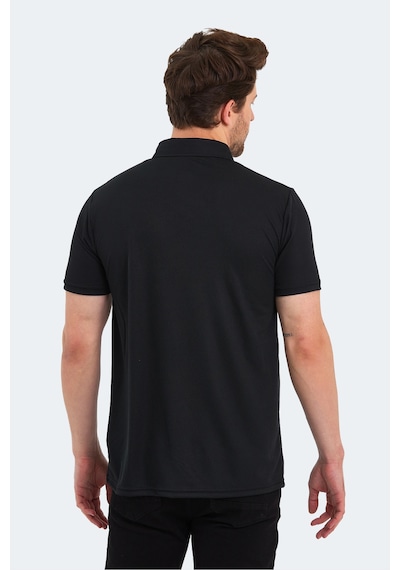 Slazenger Sloan Erkek Polo Yaka Siyah Tişört Siyah
