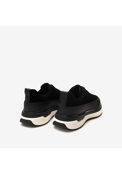 Siyah Mat+siyah Süet Sneaker Erkek Ka-alfa9003 John May Napoli