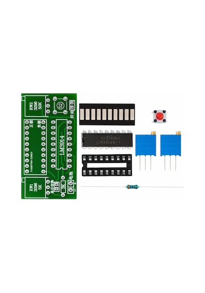 Demonte Lm3914 10 Led 3.7v Lityum 12v Pil Kapasite Gösterge Modül Dıy Led Elektronik Lehimleme Eğiti