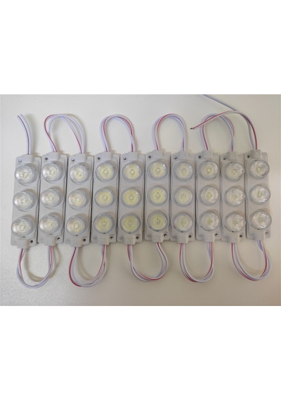 Replax Carub Camlı Parmak Led Lamba Beyaz 24 Volt Su Geçirmez 10'lu 3m