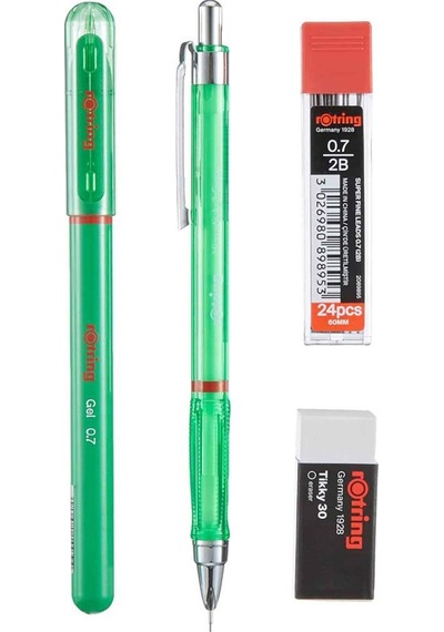 Rotring Visuclick + Jel Okul Seti 0.7 Mm Yeşil