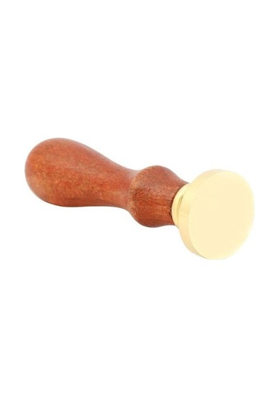 Eritme Balmumu Mührü Damga 20 Mm Yuvarlak Boş Bakır Kafa + Gülağa