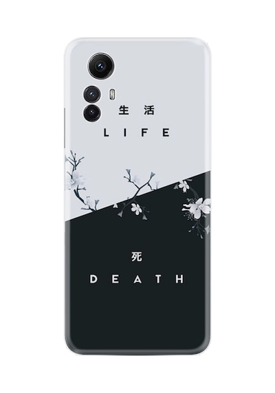 Xiaomi Redmi Note 12s Kılıf Resimli Desenli Baskılı Silikon Life And Death 1339