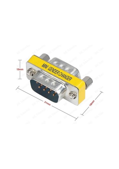 9 Pin Erkek Erkek Çevirici Rs232 Erkek Erkek Changer Com Erkek Erkek Çevirici Atl-2023-0207