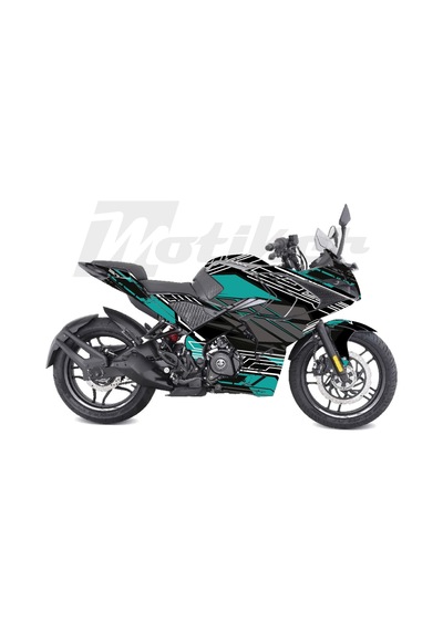 Bajaj Rs200 K'night Model Parçalı Motosiklet Kaplama Sticker Etiket Modeli