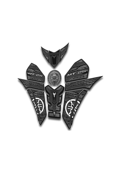 Mt25 2019-24 Tank Pad Seti Karbon Gri