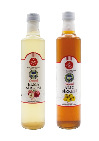 Atatürk Orman Çiftliği Elma Ve Alıç Sirkesi 2 Li Set 500 Ml