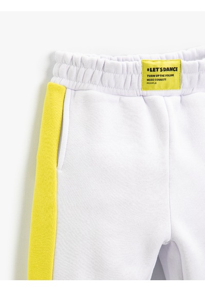 Koton Renk Bloklu Jogger Eşofman Altı Cepli Ekru 2skg40025ak