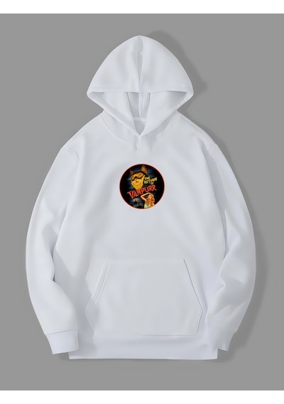 Harmandar Üç İplik Vampurr Baskılı Unisex Beyaz Kanguru Cepli Kapüşonlu Sweatshirt Hoodie Vampurrbeyazsweat Harmandar Üç İplik Vampurr Baskılı Unisex Beyaz Kanguru Cepli Kapüşonlu Sweatshirt Hoodie Vampurrbeyazsweat