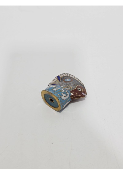 Antika Cloisonne Minyatür Balık 5,2x4,7cm 143