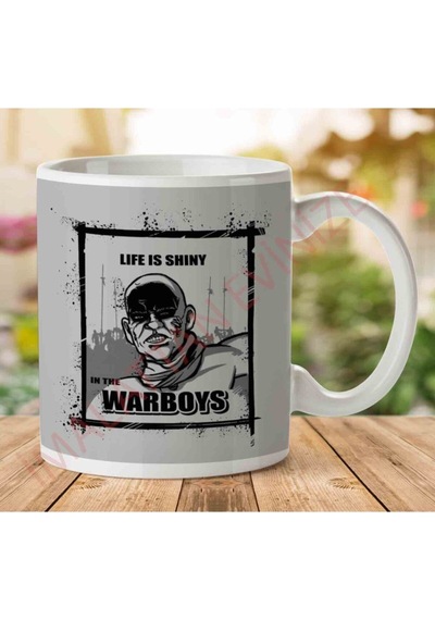 Life Is Shiny In The War Boys Mad Max Fury Road Iki Tarafı Baskılı Kupa Bardak Çok Renkli