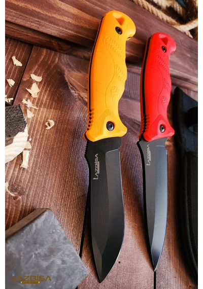 Outdoor Piknik Kamp Bıçağı Bıçak Kılıflı Mutfak Çakısı 2 Li Kmpx01 Çok Renkli
