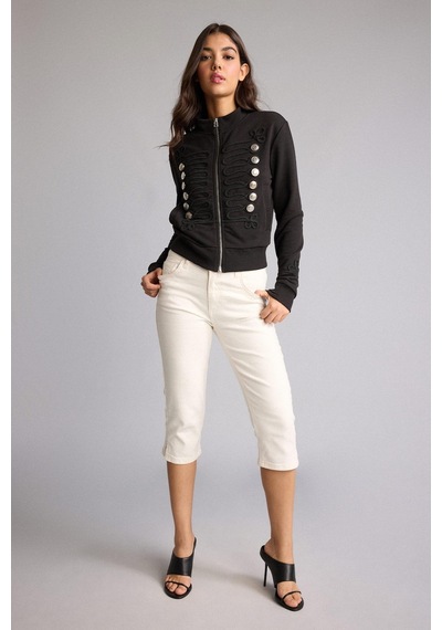 Defacto Slim Fit Kapri Pantolon I0179ax26hswt1 Beyaz-wt1