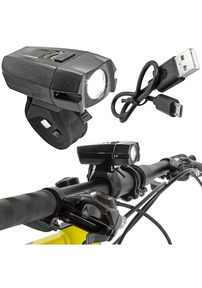 Zozo JY-7027 Usb Şarjlı 400Lm 6 Fonksiyonlu Bisiklet Farı Siyah