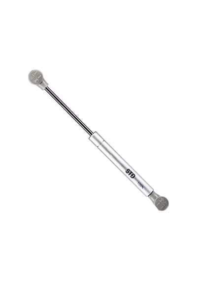 Cateksss Std Dolap Amortisörü Gazlı Piston Kapak Hidroliği 100 N 27 Cm - 26 Lı Paket Gümüş
